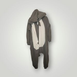 Spooktacular Elephant Adult Size S Fleece Sleepwear Pajamas unionsuit co…